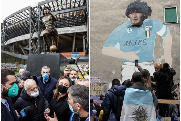 Maradona Day, l’omaggio a un anno dalla morte dei tifosi del Boca Juniors e del Napoli: “Diego è eterno”