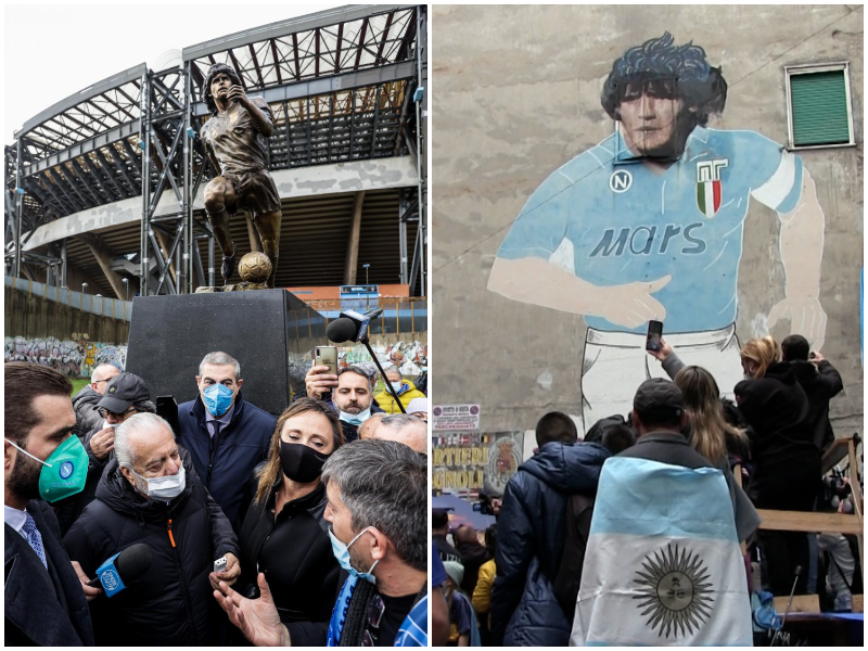 Maradona Day, l’omaggio a un anno dalla morte dei tifosi del Boca Juniors e del Napoli: “Diego è eterno”