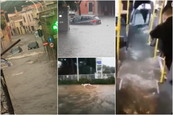 Bomba d’acqua sulla Sardegna, un morto travolto dal fango: salvi i 4 cacciatori dispersi