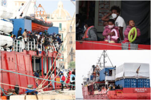Trapani apre il porto alla Sea Eye 4: sbarcati 800 migranti ‘rifiutati’ da Malta