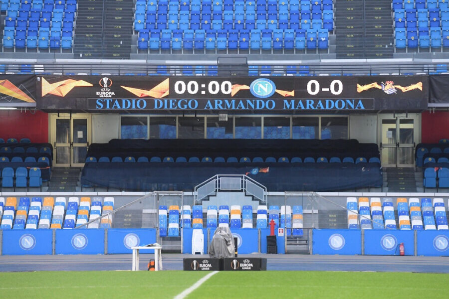Il ritorno dei tifosi allo stadio? Appare lontano quasi come il Patto per Napoli