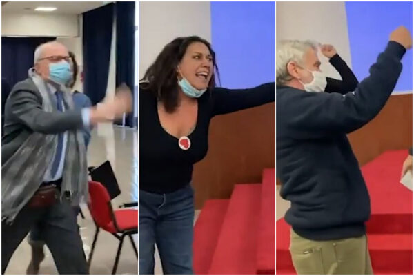 Blitz dei medici no vax all’assemblea dell’Ordine: “Basta sospensioni, mafiosi!”, il presidente: “Io in stampelle ho avuto paura”