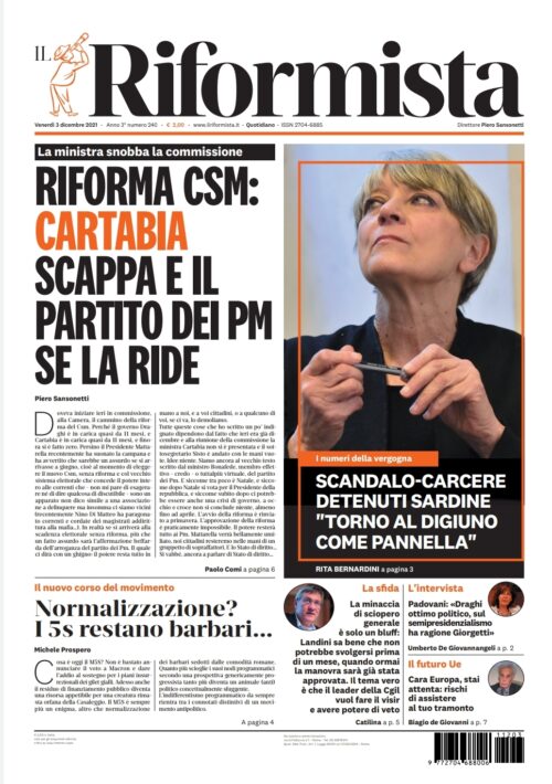 Quotidiano del 3 dicembre 2021