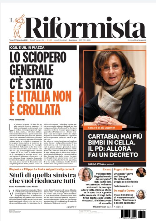 Quotidiano del 17 dicembre 2021