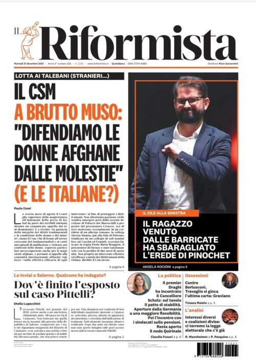 Quotidiano del 21 dicembre 2021