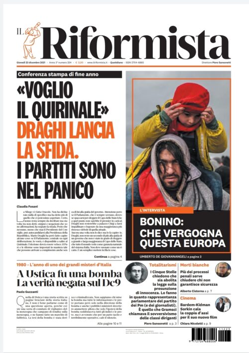 Quotidiano del 23 dicembre 2021