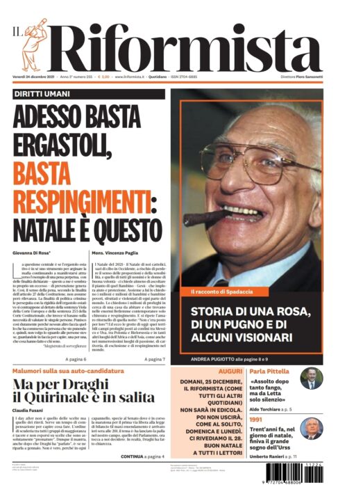 Quotidiano del 24 dicembre 2021