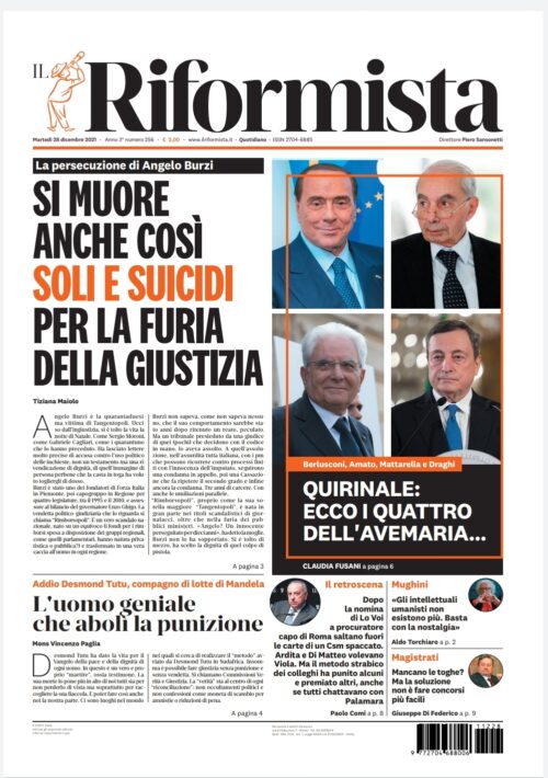 Quotidiano del 28 dicembre 2021