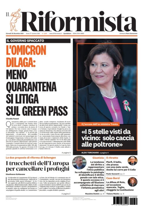 Quotidiano del 30 dicembre 2021