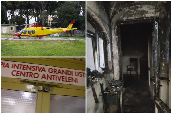 Incendio in casa, nonna e nipote gravi in ospedale: 15enne con ustioni al volto