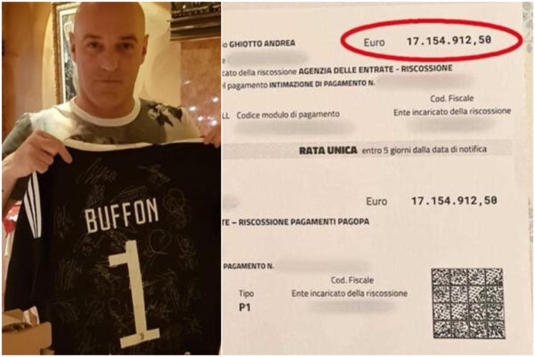 Evade le tasse, deve pagare 17mln di euro entro 5 giorni: “La cartella di Equitalia? Non sono mica Cristiano Ronaldo”