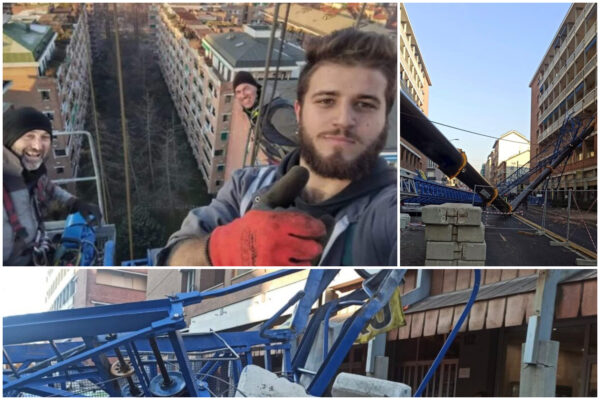 Crollo gru a Torino, la svolta dell’inchiesta in un foglio lasciato nella cabina: “Anomalia nell’impianto”