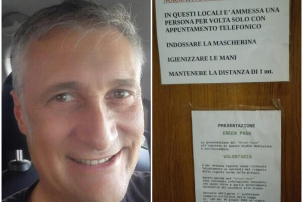 Vaccino sul braccio in silicone, Guido Russo è un dentista No Vax sospeso: “Mi serve il Green Pass per lavorare”