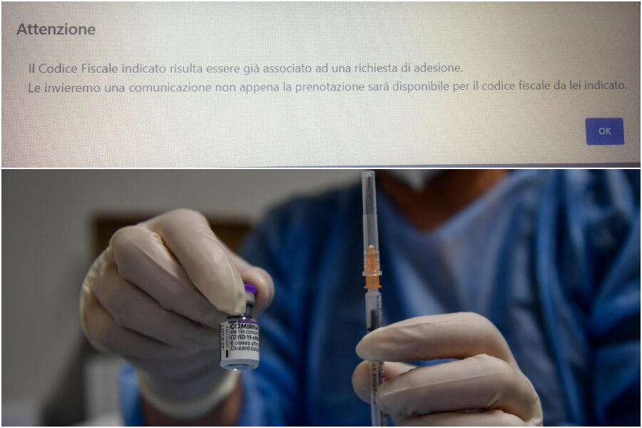 “Codice Fiscale indicato risulta essere già associato ad una richiesta”: l’errore nella prenotazione del vaccino