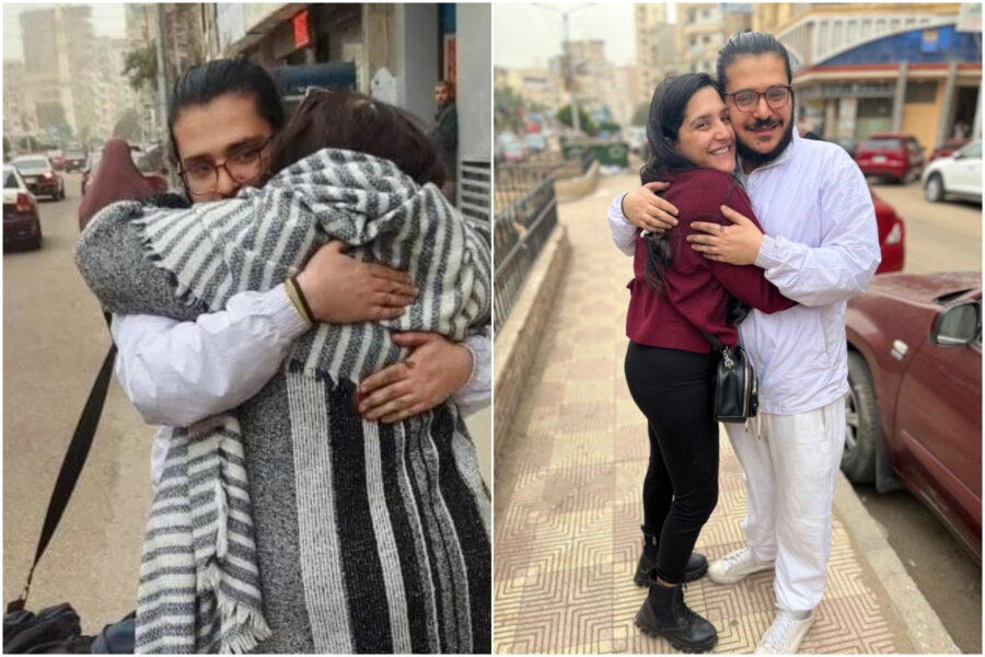 Patrick Zaki è fuori dal carcere, abbraccio a madre e sorella: “Sto bene, forza Bologna. Presto in Italia”