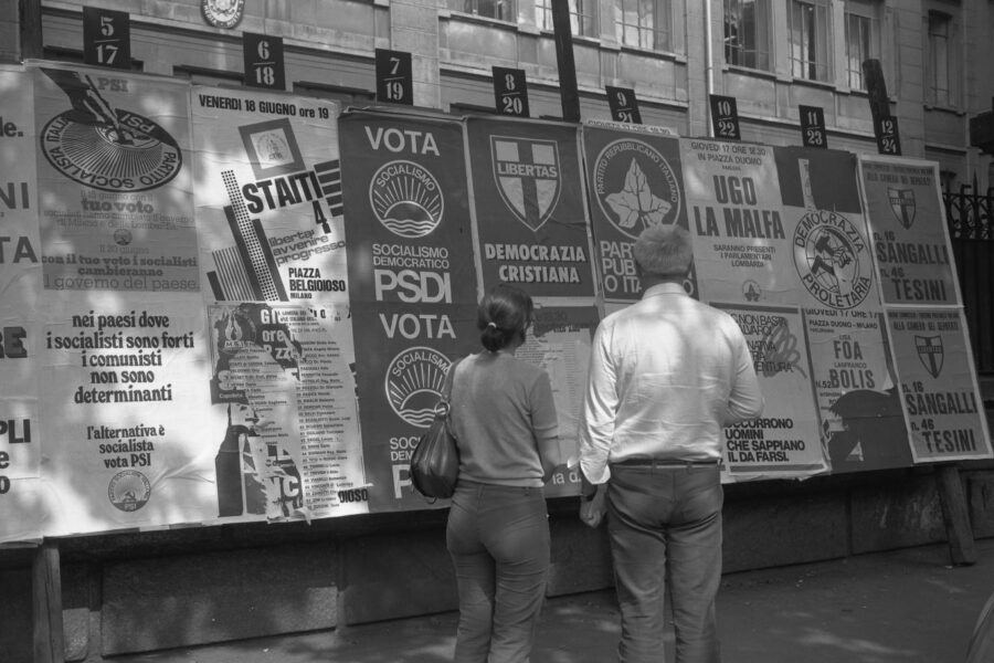 La crisi dei partiti spiegata attraverso i manifesti