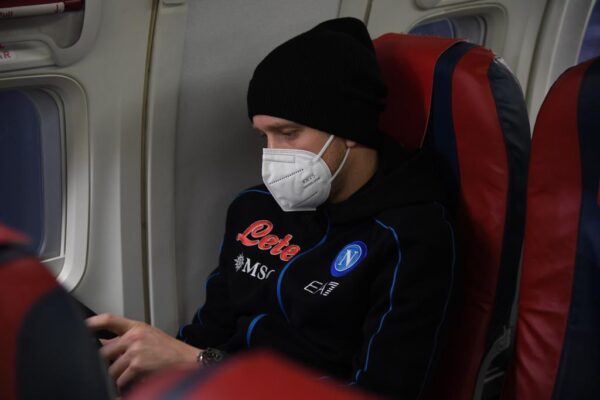 Juve-Napoli, azzurri in campo con la mascherina? L’interpretazione errata del nuovo decreto quarantena