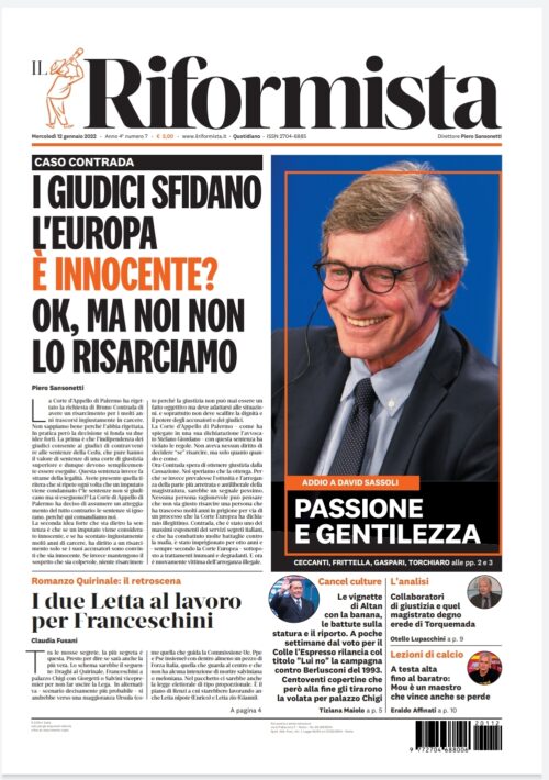 Quotidiano del 12 gennaio 2022