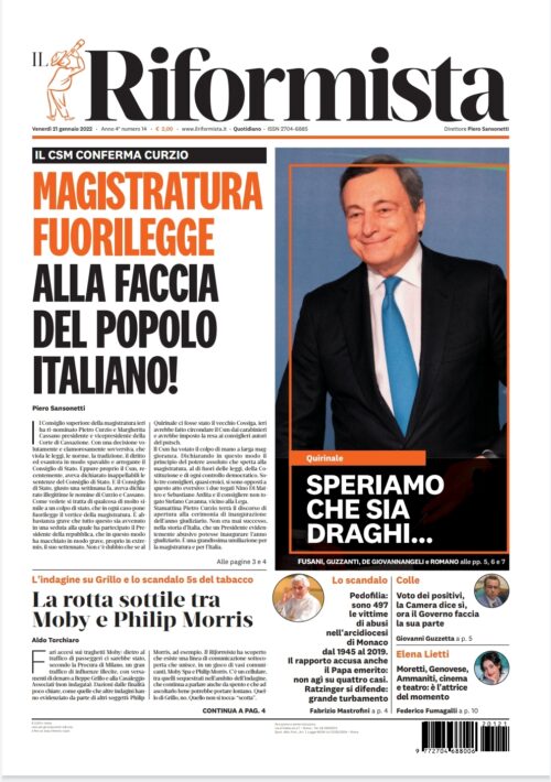 Quotidiano del 21 gennaio 2022