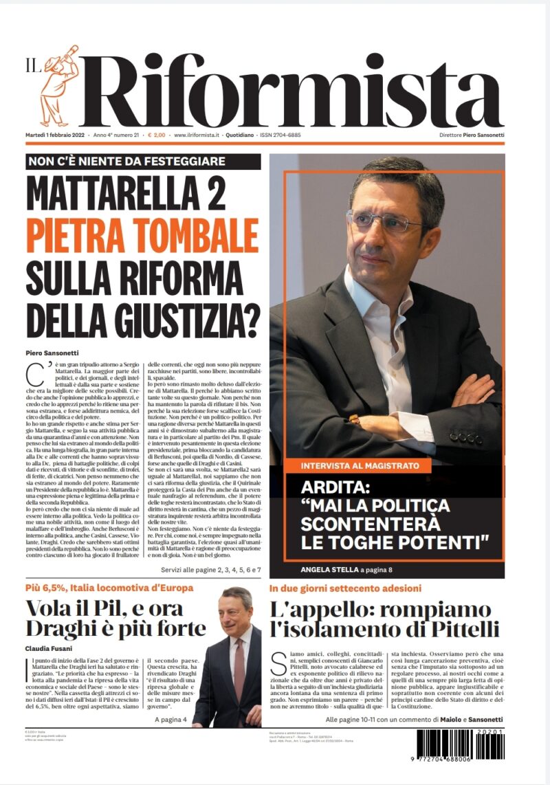 Quotidiano dell’1 febbraio 2022