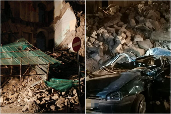 Crolla palazzina di quattro piani, per tutta la notte si cercano i dispersi: “È un miracolo che io sia viva”