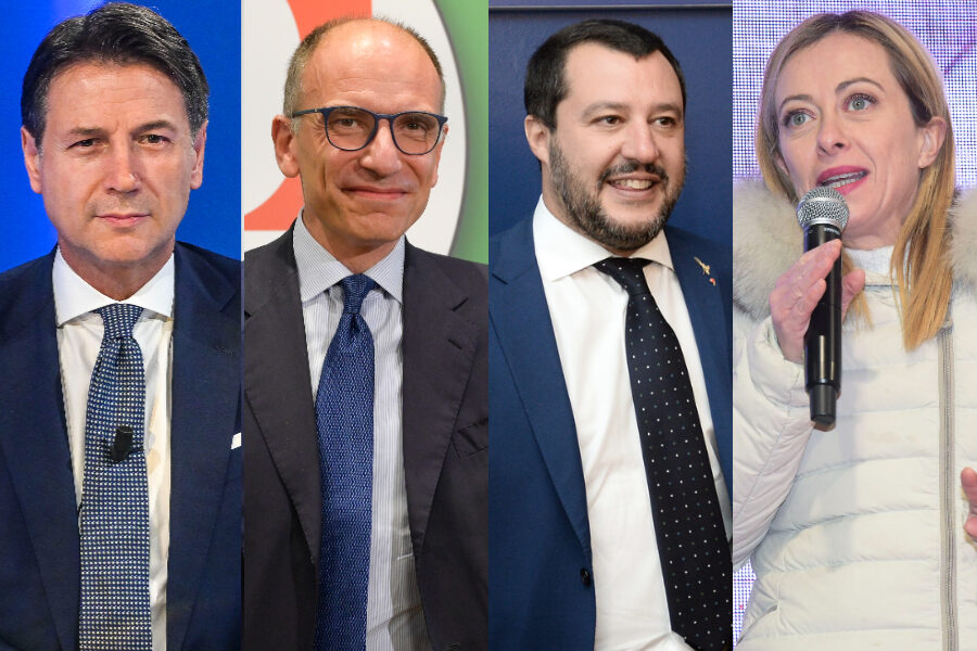 Presidenziali e disfacimento delle coalizioni: Letta furioso con Conte, Meloni apre fronda nella Lega contro Salvini
