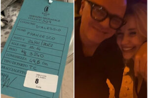 Gigi D’Alessio papà per la quinta volta, il figlio con la compagna Denise: “Benvenuto Francesco”