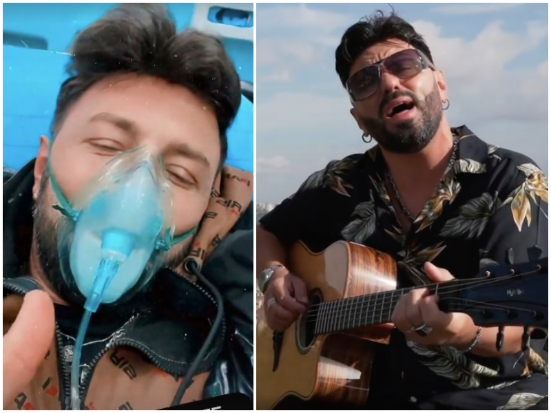 Luca Sepe ricoverato, il cantante positivo al covid: “Sto molto male, pregate per me”