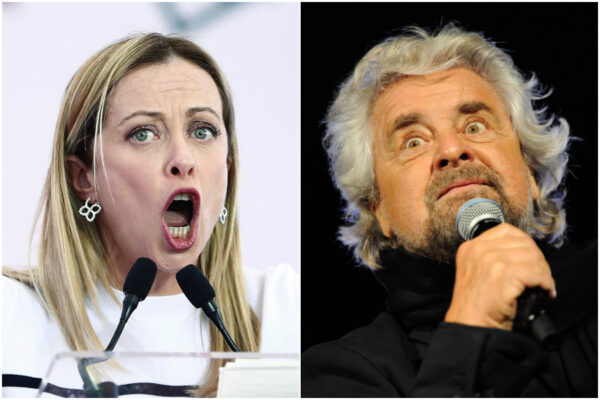 Vaccini sotto attacco, ‘alleanza’ Meloni-Grillo contro l’obbligo: “Estorsione di Stato, evoca immagini orwelliane”
