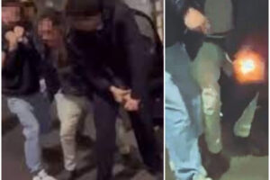 Vigile assalito e disarmato dalla gang: l’aggressione e gli spari esplosi nel cuore della movida