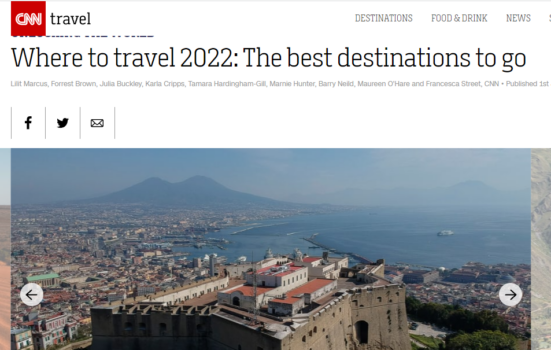 “Napoli destinazione da non perdere nel 2022”, la CNN incorona la città “Napoli destinazione da non perdere nel 2022”, la CNN incorona la città