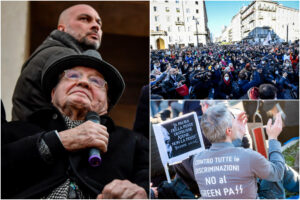 No Vax in piazza, da Milano a Roma contro il governo: ad arringare la folla anche il Nobel Montagnier