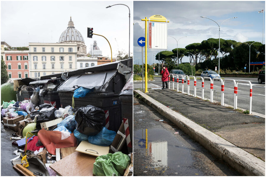 Atac e Ama picco di contagi, colpiti autisti e operatori: stop ai trasporti e rifiuti