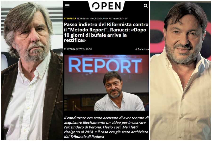 Sansonetti: “Open organo di Ranucci, nessun passo indietro da parte nostra sul metodo Report”