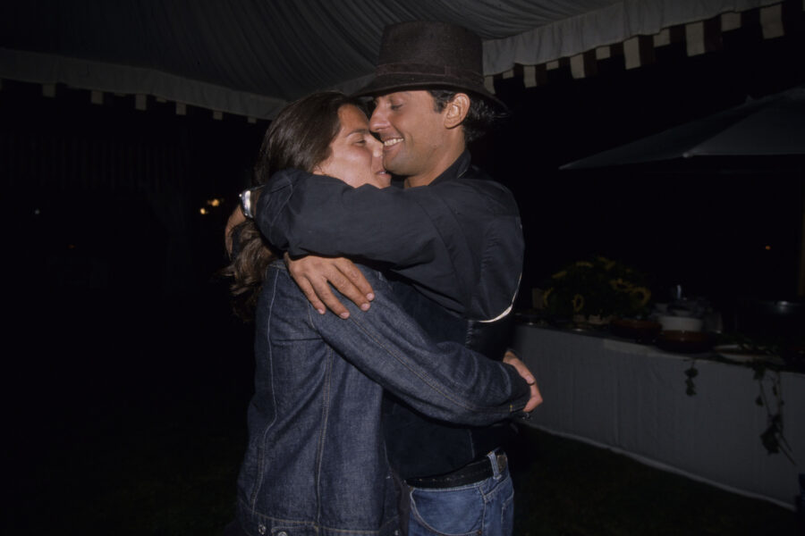 ROSARIO FIORELLO CON LA MOGLIE SUSANNA BIONDO