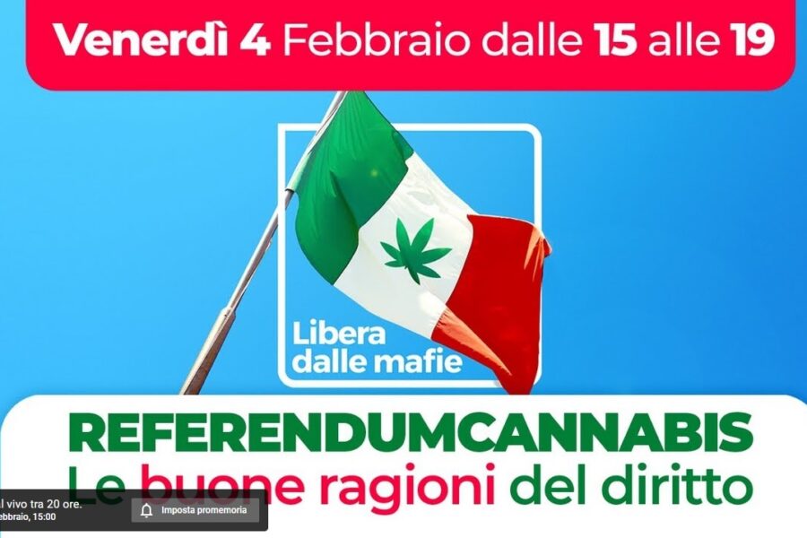 Referendum sulla cannabis, seminario giuridico di approfondimento a sostegno della proposta referendaria