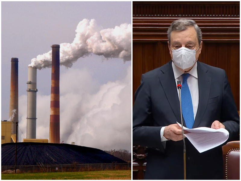 Guerra in Ucraina, Draghi: “Valutiamo la riapertura delle centrali a carbone”