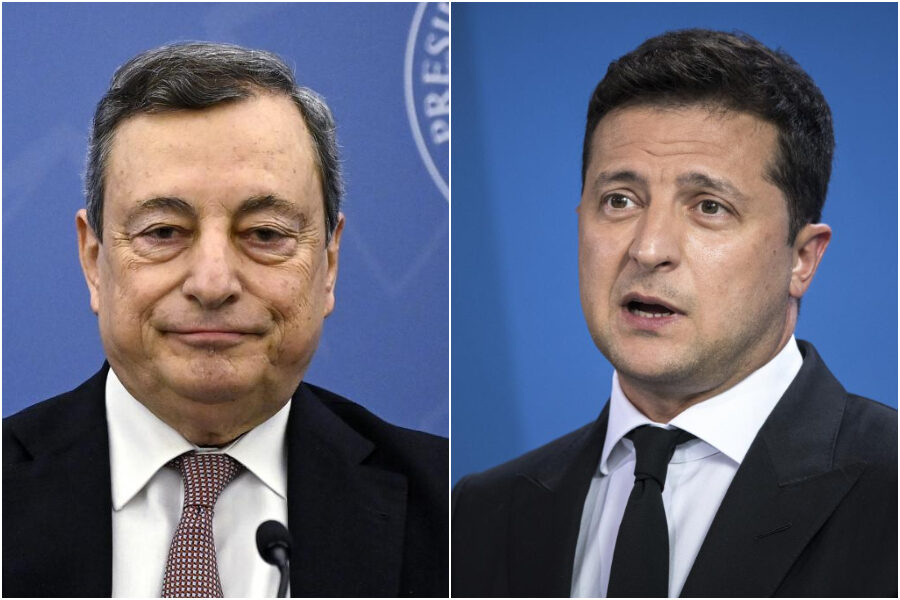 Crisi in Ucraina, Zelensky ‘gela’ Draghi: “Cercherò di spostare l’orario della guerra per parlare con lui”
