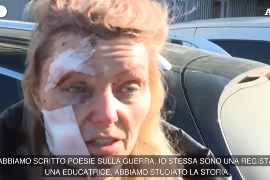 Olena Kourilo, il volto simbolo dei bombardamenti russi in Ucraina: “Meglio morire che vivere sotto Putin”