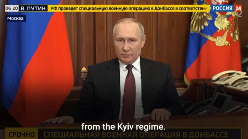 La dichiarazione di guerra di Putin all’Ucraina: “Deponete le armi, conseguenze mai viste per chi interfererirà”