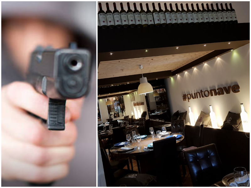 Rapina nel ristorante di vip e calciatori, pistole e fucili puntati sui clienti: è caccia al commando