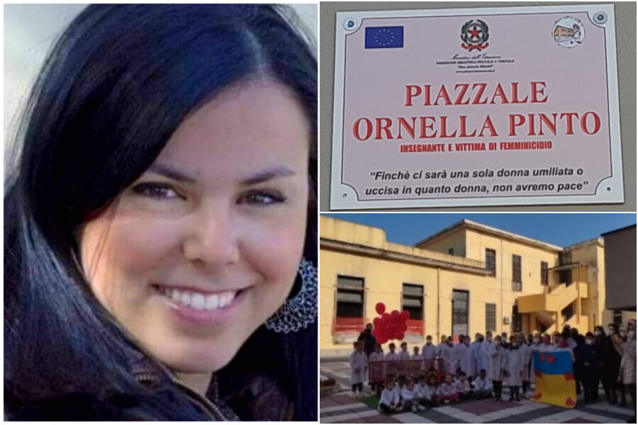 Ornella Pinto, palloncini rossi e una panchina per non dimenticare: “Nessuna pace finchè ci saranno donne uccise perchè donne”