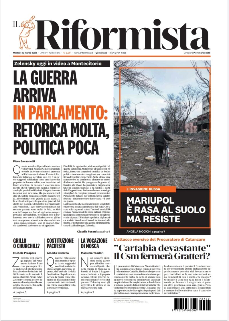 Quotidiano del 22 marzo 2022