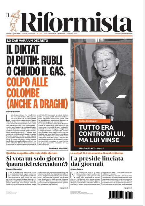 Quotidiano dell’1 aprile 2022