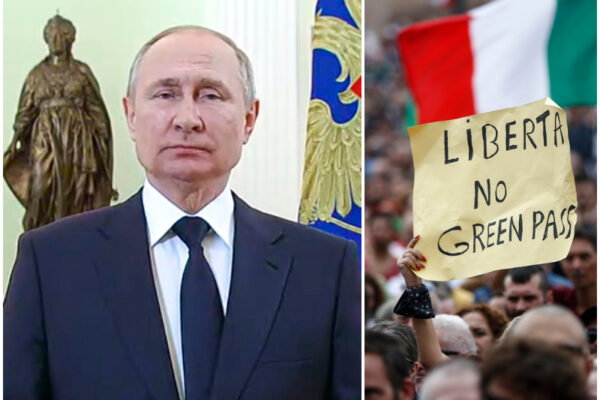 “Putin vuole salvare il mondo da un terribile virus”, il complotto No Vax sulla guerra in Ucraina