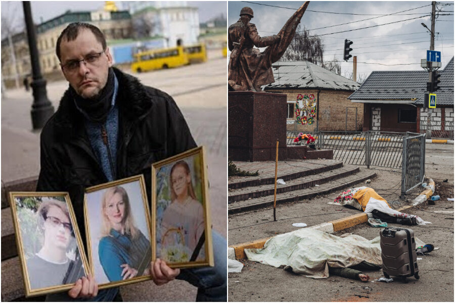 Il papà di Irpin, attraverso la Russia per l’ultimo saluto alla sua famiglia: “Combatto per vendicarli e per non fuggire più”