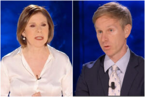 A Cartabianca show del Fatto, vendetta di Orsini contro Romano e spettacolarizzazione guerra: “Vi stiamo mandando al massacro”