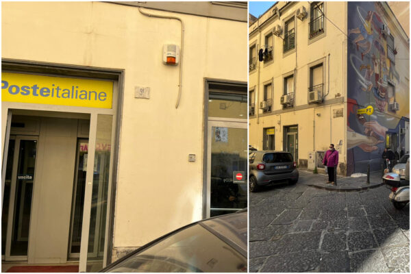 Rapina alle Poste a Napoli, cliente mostra green pass e viene minacciato: “Ti spacco la testa, non chiamare la polizia”