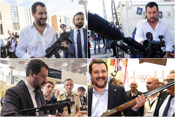 Armi all’Ucraina, Salvini si scopre ‘pacifista’ ma il passato lo smentisce: dalle foto tra i fucili alle leggi per agevolarne l’acquisto