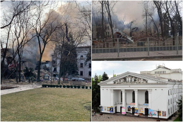 Bombe sul teatro di Mariupol, è strage: “C’erano più di mille persone rifugiate”, Mosca scarica sul Battaglione Azov